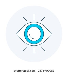 Culture Icon. Eye and Perspective Representation Illustration for Diversity and Understanding.