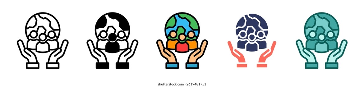 Culture Icon multiple Vector Illustration
