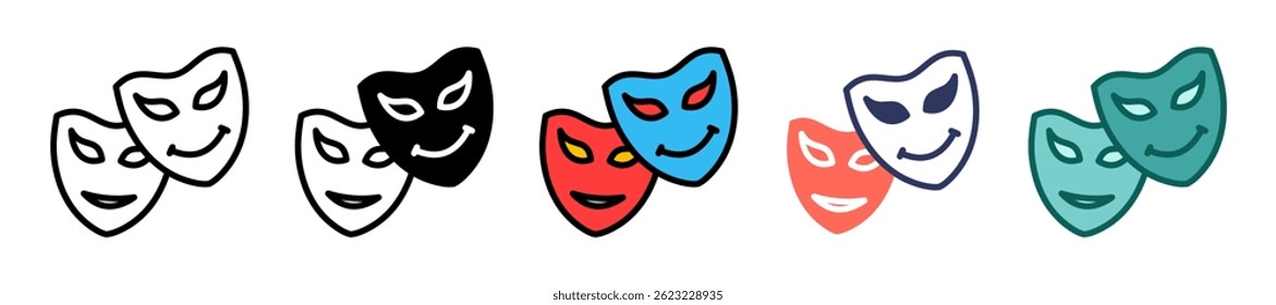 Culture Icon Multiple Vector Illustration