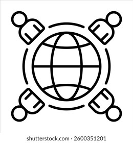 Culture Icon. Simple Vector Outline Illustration