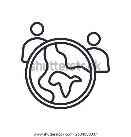 culture icon. vector.Editable stroke.linear style sign for use web design,logo.Symbol illustration.