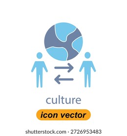 culture icons. Flat illustrations of culture vector icons for the web. Vector illustrations of company icons.
