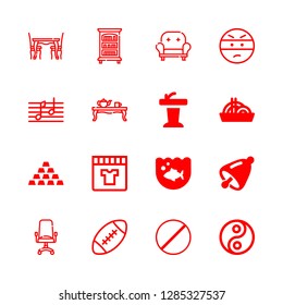 culture icons set with american fooball ball, bell musical instrument and pond vector set