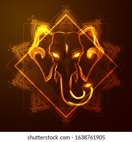 The culture of India is the head of an elephant designation of the Deity of Ganesha. The son of God Shiva.