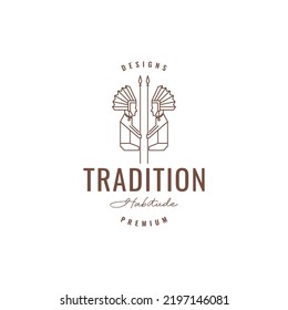 culture Indian tribes logo design