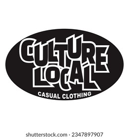 Culture Local Signature Logo Typography Patch V90 Patch Streetwear, Urban, Luxury, Modern Design Patch Commercial Use