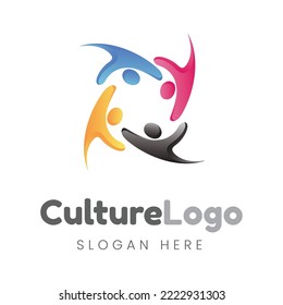 culture logo design template design