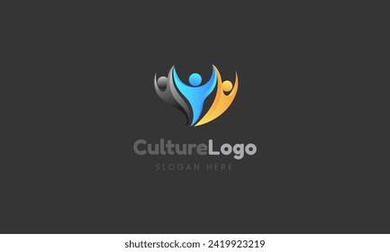 diseño plano del logotipo de referencia
