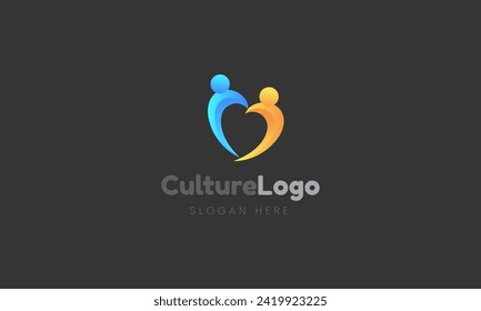 diseño plano del logotipo de referencia