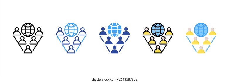 Symbolsatz für mehrere Kulturstile