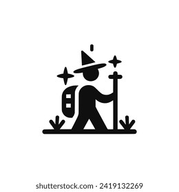 culture pilgrim logo vector illustration template design