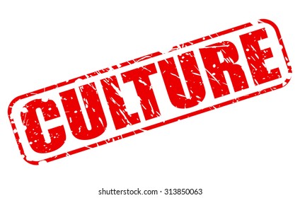 CULTURE red stamp text on white