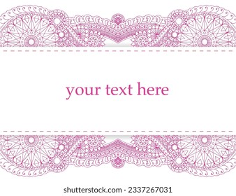 culture and religion pattern element art post card message box