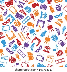 culture seamless pattern