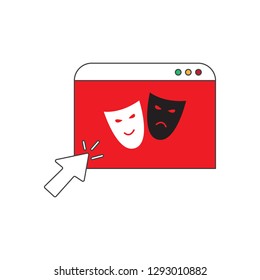 culture search colored icon. vector design illustration.