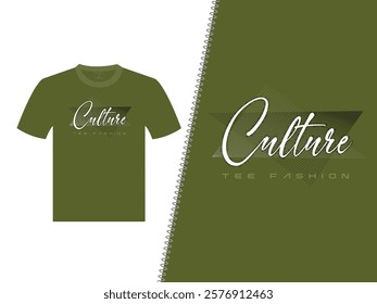 Culture Tee Fashion Vector T Shirt Design