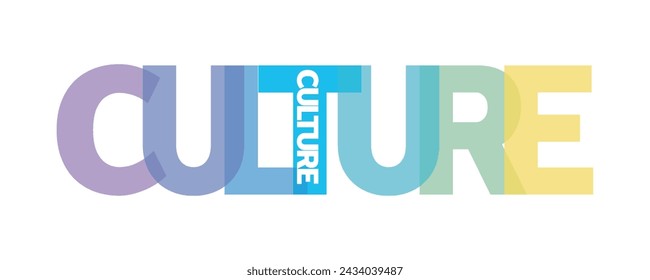 culture . typography for t shirt design, tee print, applique, fashion slogan, badge, label clothing, jeans, or other printing products. Vector illustration	