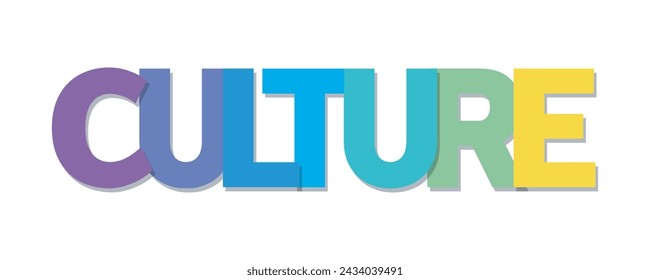 culture . typography for t shirt design, tee print, applique, fashion slogan, badge, label clothing, jeans, or other printing products. Vector illustration	