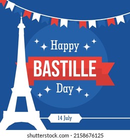 Culture vector background illustration. International day for banner, backdrop, poster, merchandise, cover. Eps 10. Bastille day.