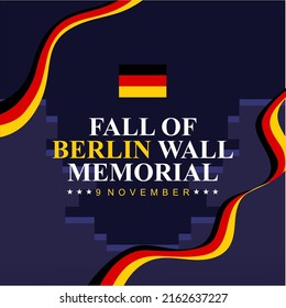 Culture vector background illustration. International day for banner, backdrop, poster, merchandise, cover. Eps 10. Fall of the Berlin wall vector