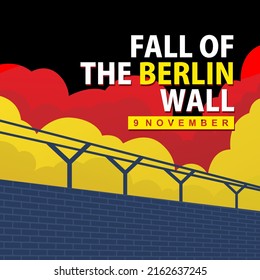 Culture vector background illustration. International day for banner, backdrop, poster, merchandise, cover. Eps 10. Fall of the Berlin wall vector