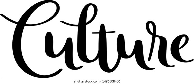 Culture Vector Brush Calligraphy Banner Stock Vector (Royalty Free ...