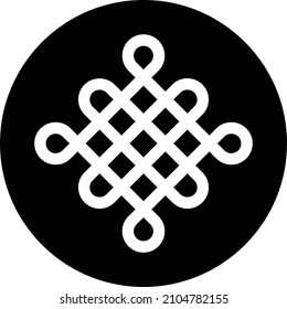 icono plano de glifo vector de referencia cultural