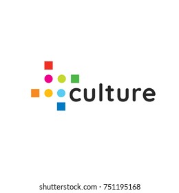 Culture vector logo design template.