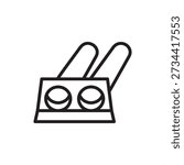 Culvert wall icon. Drainage engineering and erosion control, represents concrete headwalls, wingwalls, hydraulic outlet structures, road embankment protection, and municipal water management hardware.
