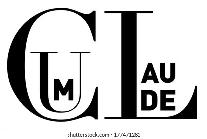 Cum laude (Latin) or With honor, in clean, strong black and white typographic  image, vector