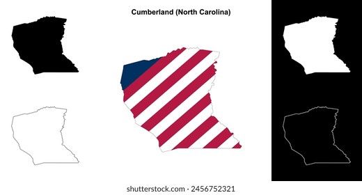 Mapa del condado de Cumberland (Carolina del Norte)