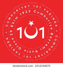 Türkiye Cumhuriyeti 101 yaşında A República da Turquia tem 101 anos
