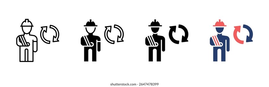 Cumulative Injury icon sheet multiple style collection