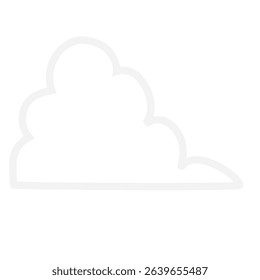 Cumulonimbus cloud icon in flat style