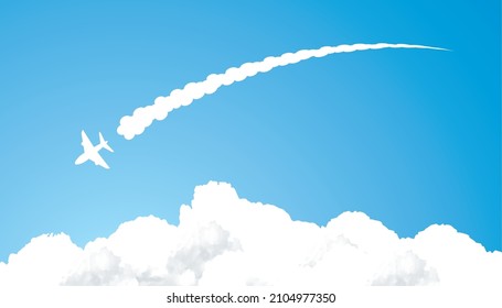 Cumulonimbus clouds in the blue sky