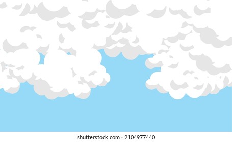Nubes cúmulonimbus en el cielo azul