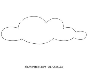 Cumulus Cloud Weather Phenomenon Sign Vector Stock Vector (Royalty Free ...