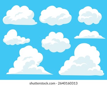 Cumulus clouds, summer cloud, summer element design
