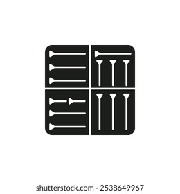 Cuneiform Icon flat line symbol set.