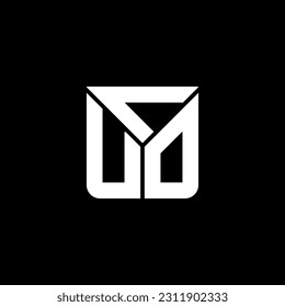 Logo de la carta CUO diseño creativo con gráfico vectorial, logotipo CUO simple y moderno. Diseño de alfabeto lujoso CUO  