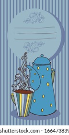 cup of aromatic  tea