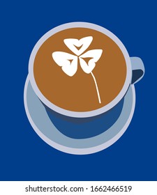 eine Tasse Kunstlatte