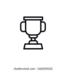 Cup, award icon. Element of Education icon. Thin line icon