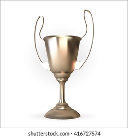 Cup award icon gold  vector