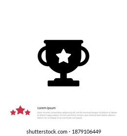 cup award icon. Vector illustration EPS 10.