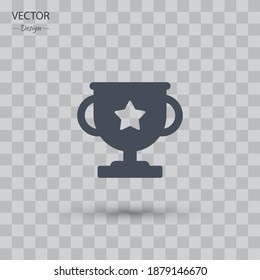 icono de premio de copa. Ilustración del vector EPS 10.