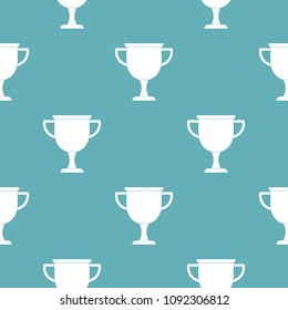 Cup award pattern vector seamless repeating for any web design