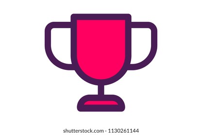 Cup award, two color icon