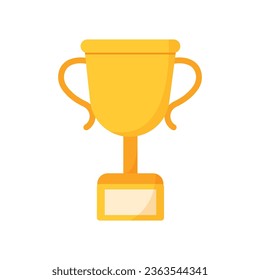 Cup, award. Vector graphics in cartoon style
