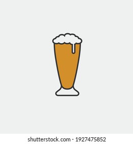 cup of beer vector icon alcohol